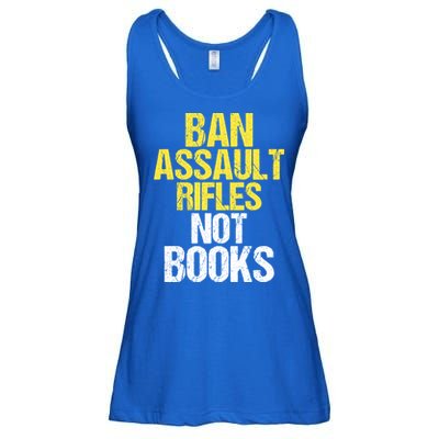 Ban Assault Rifles Not Books Ladies Essential Flowy Tank