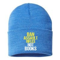 Ban Assault Rifles Not Books Sustainable Knit Beanie