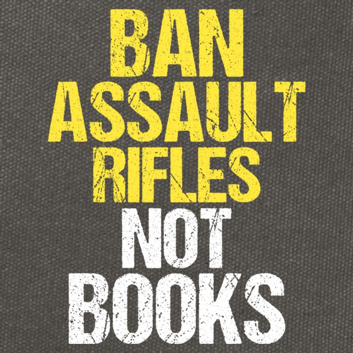Ban Assault Rifles Not Books Cotton Canvas Backpack