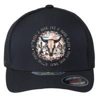 Between A Rock And A Hard Place Tears Rollin Down Sunshine Flexfit Unipanel Trucker Cap