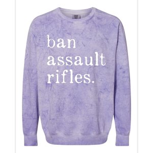 Ban Assault Rifles Colorblast Crewneck Sweatshirt