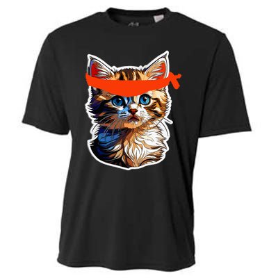 Be A Roaring Kitty Game The Stop Orange Bandana Cooling Performance Crew T-Shirt