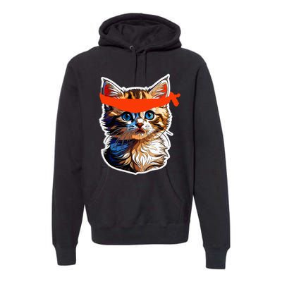 Be A Roaring Kitty Game The Stop Orange Bandana Premium Hoodie