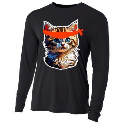 Be A Roaring Kitty Game The Stop Orange Bandana Cooling Performance Long Sleeve Crew