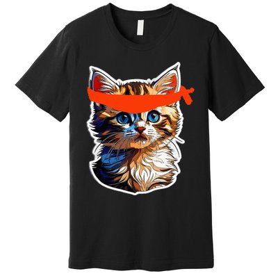 Be A Roaring Kitty Game The Stop Orange Bandana Premium T-Shirt