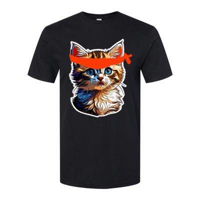 Be A Roaring Kitty Game The Stop Orange Bandana Softstyle CVC T-Shirt