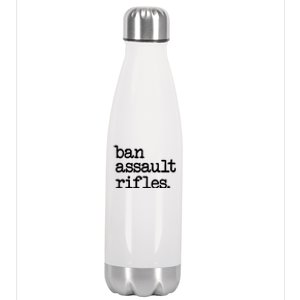 Ban Assault Rifles Stainless Steel Insulated Water Bottle