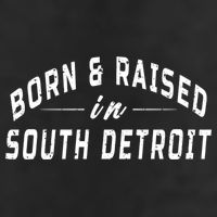 Born And Raised In South Detroit Adult Drive Performance Visor