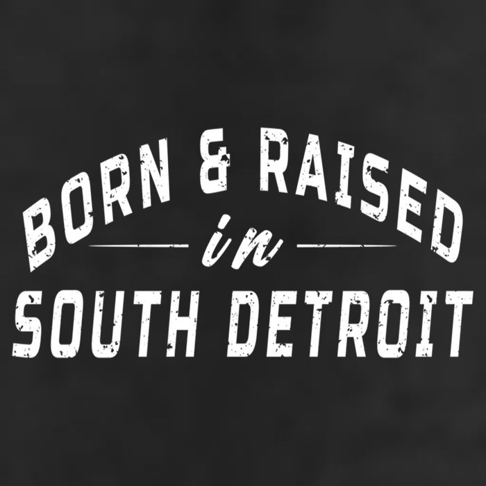 Born And Raised In South Detroit Adult Drive Performance Visor