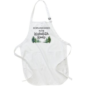 Born And Raised In The Wishabitch Woods Full-Length Apron With Pockets