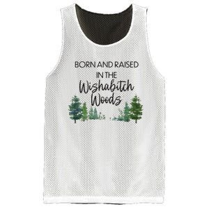 Born And Raised In The Wishabitch Woods Mesh Reversible Basketball Jersey Tank