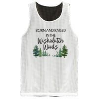 Born And Raised In The Wishabitch Woods Mesh Reversible Basketball Jersey Tank