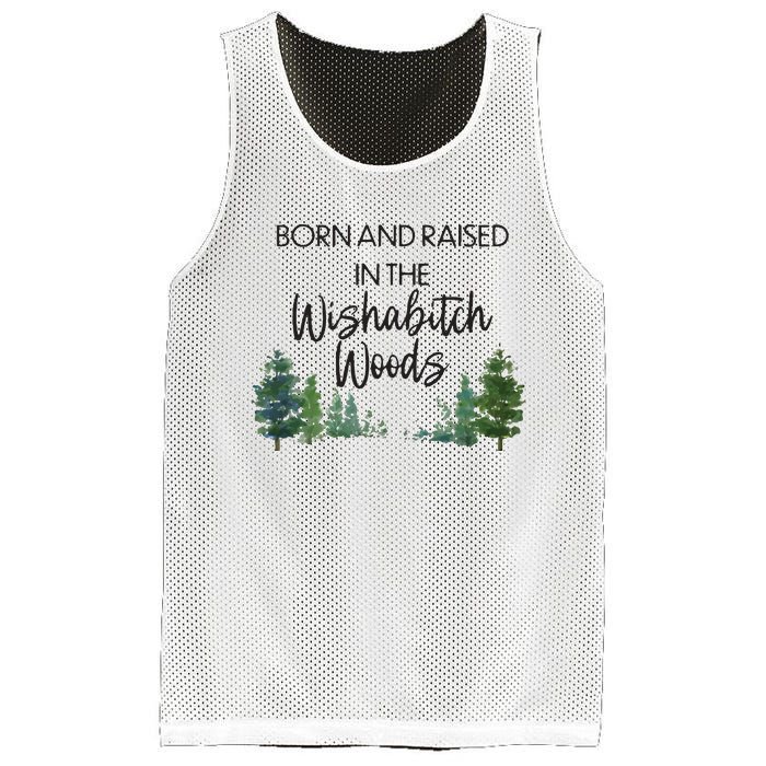 Born And Raised In The Wishabitch Woods Mesh Reversible Basketball Jersey Tank