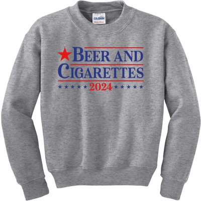 Beer And Retro Cigarettes 2024 Kids Sweatshirt