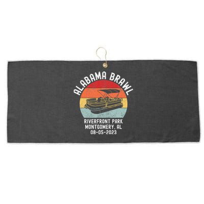 Brawl At Riverfront Park Montgomery Alabama Brawl Large Microfiber Waffle Golf Towel