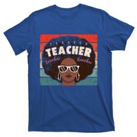 Black Afro Retro Black History Month Teacher Funny Gift T-Shirt