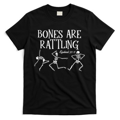 Bones Are Rattling Ezekiel 377 Funny Skeleton Halloween T-Shirt