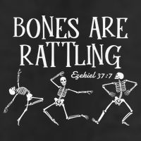 Bones Are Rattling Ezekiel 377 Funny Skeleton Halloween 25L Jumbo Tote