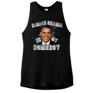 Barack Obama Is My Home boy Ladies PosiCharge Tri-Blend Wicking Tank