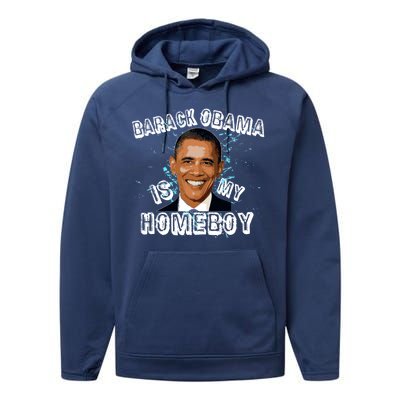 Barack Obama Is My Home boy Performance Fleece Hoodie