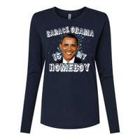 Barack Obama Is My Home boy Womens Cotton Relaxed Long Sleeve T-Shirt