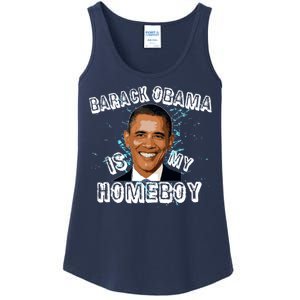 Barack Obama Is My Home boy Ladies Essential Tank