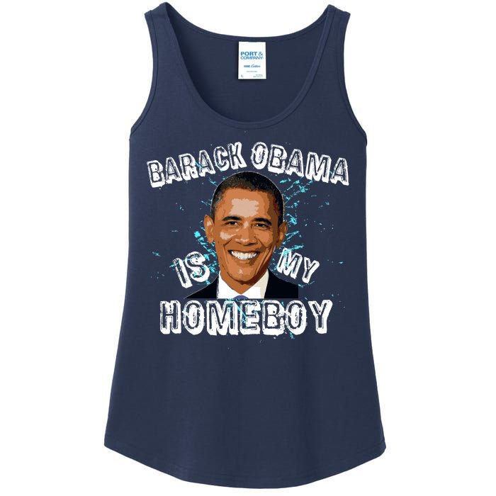 Barack Obama Is My Home boy Ladies Essential Tank