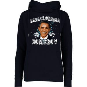 Barack Obama Is My Home boy Womens Funnel Neck Pullover Hood