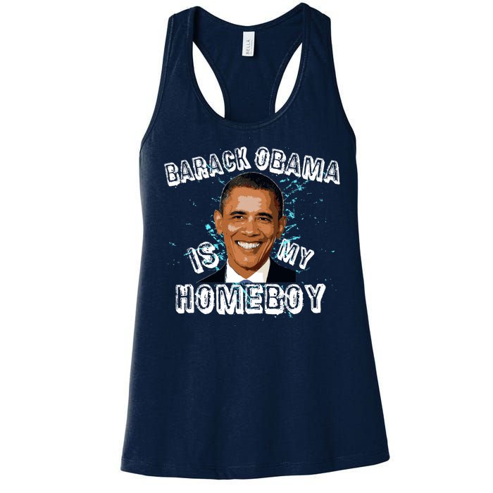 Barack Obama Is My Home boy Women's Racerback Tank