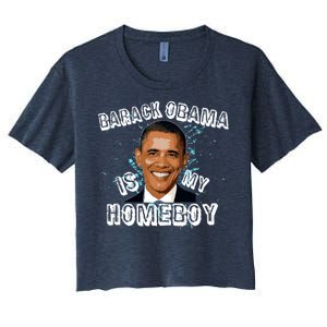 Barack Obama Is My Home boy Women's Crop Top Tee