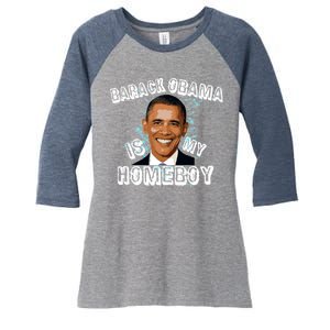 Barack Obama Is My Home boy Women's Tri-Blend 3/4-Sleeve Raglan Shirt