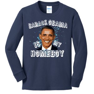 Barack Obama Is My Home boy Kids Long Sleeve Shirt