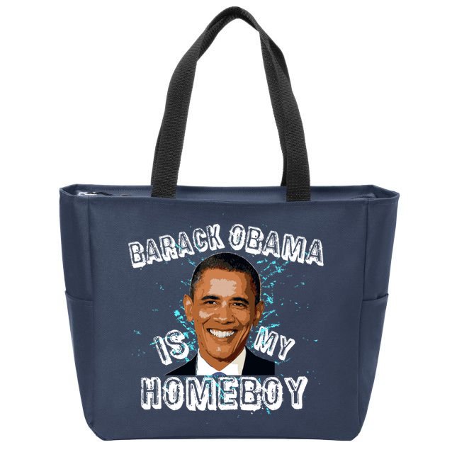 Barack Obama Is My Home boy Zip Tote Bag
