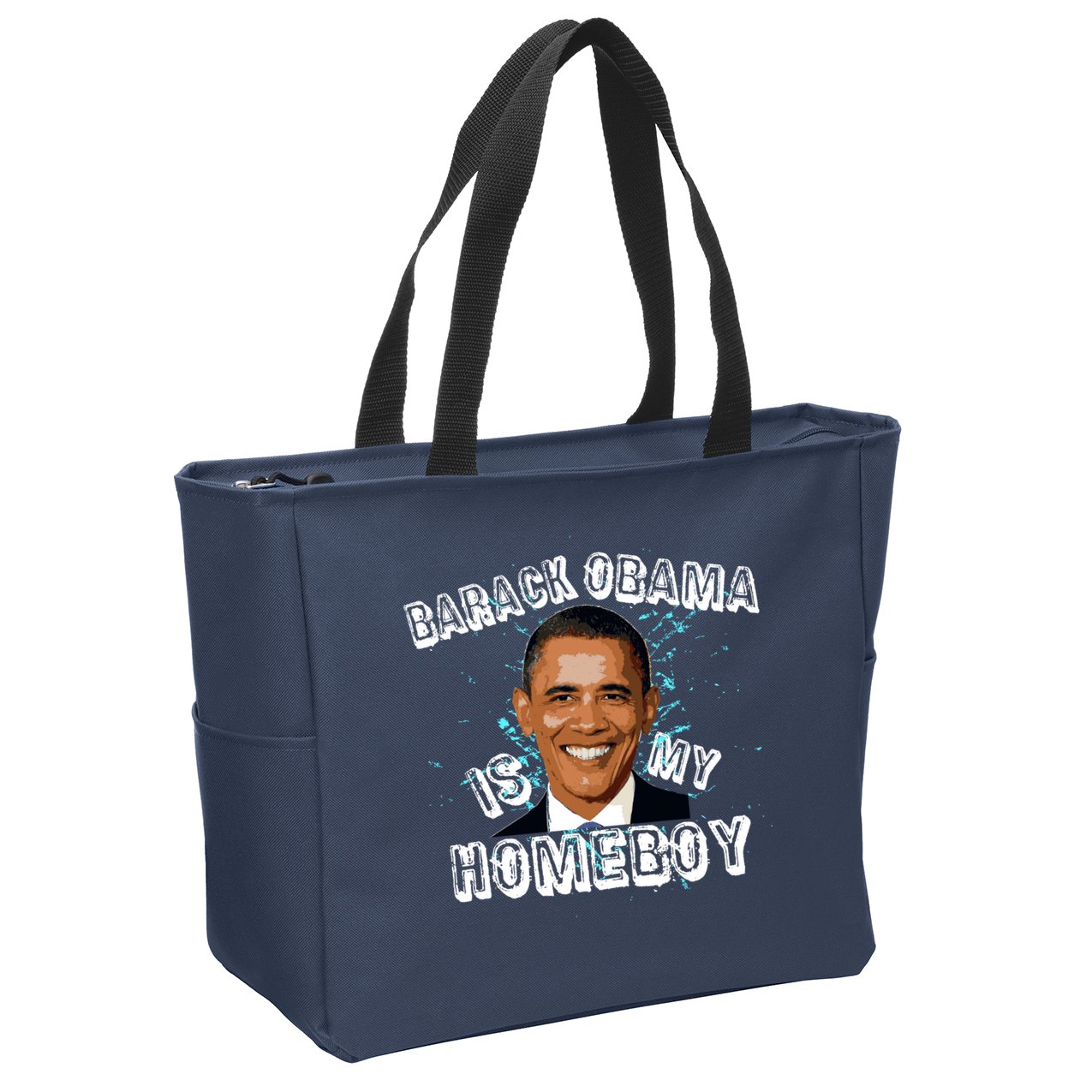 Barack Obama Is My Home boy Zip Tote Bag