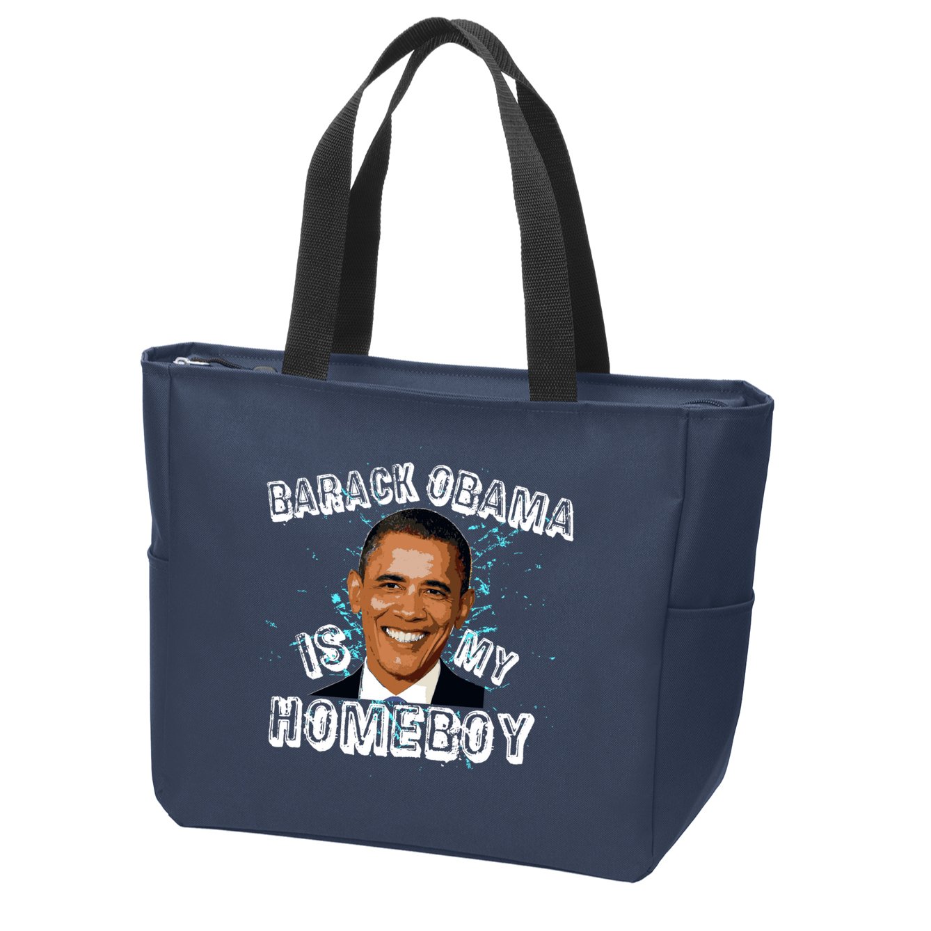 Barack Obama Is My Home boy Zip Tote Bag