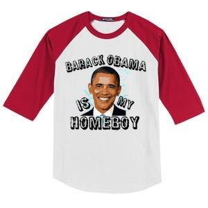 Barack Obama Is My Home boy Kids Colorblock Raglan Jersey