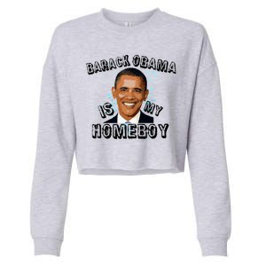 Barack Obama Is My Home boy Cropped Pullover Crew