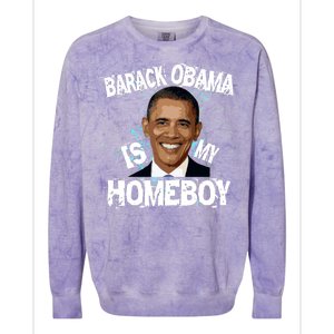 Barack Obama Is My Homeboy Colorblast Crewneck Sweatshirt