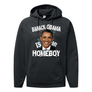 Barack Obama Is My Homeboy Performance Fleece Hoodie