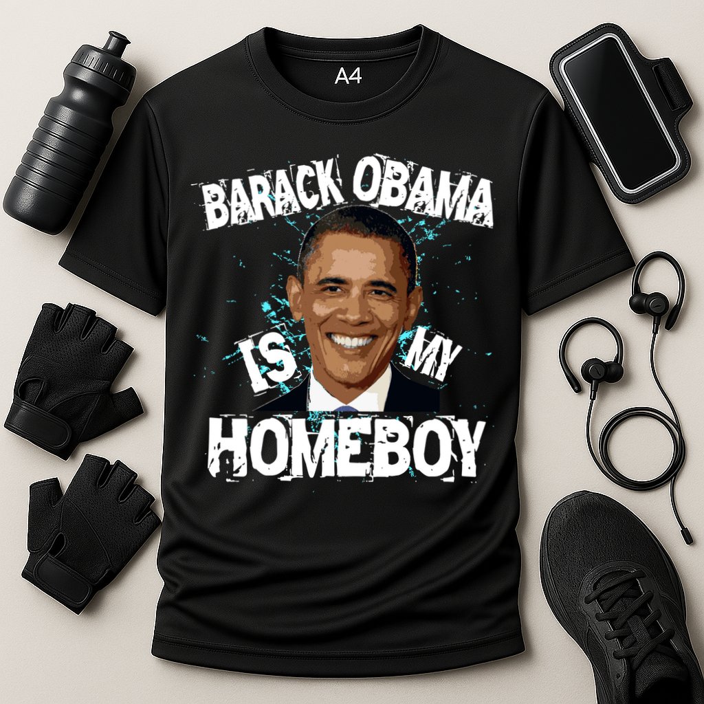 Barack Obama Is My Homeboy Cooling Performance Crew T-Shirt