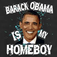 Barack Obama Is My Homeboy Adult Drive Performance Visor