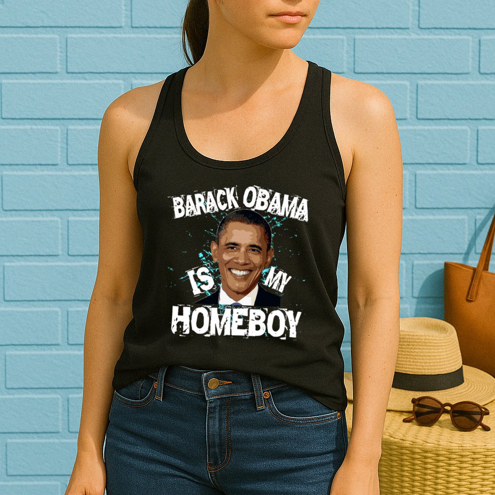 Barack Obama Is My Homeboy Womens Tank Top