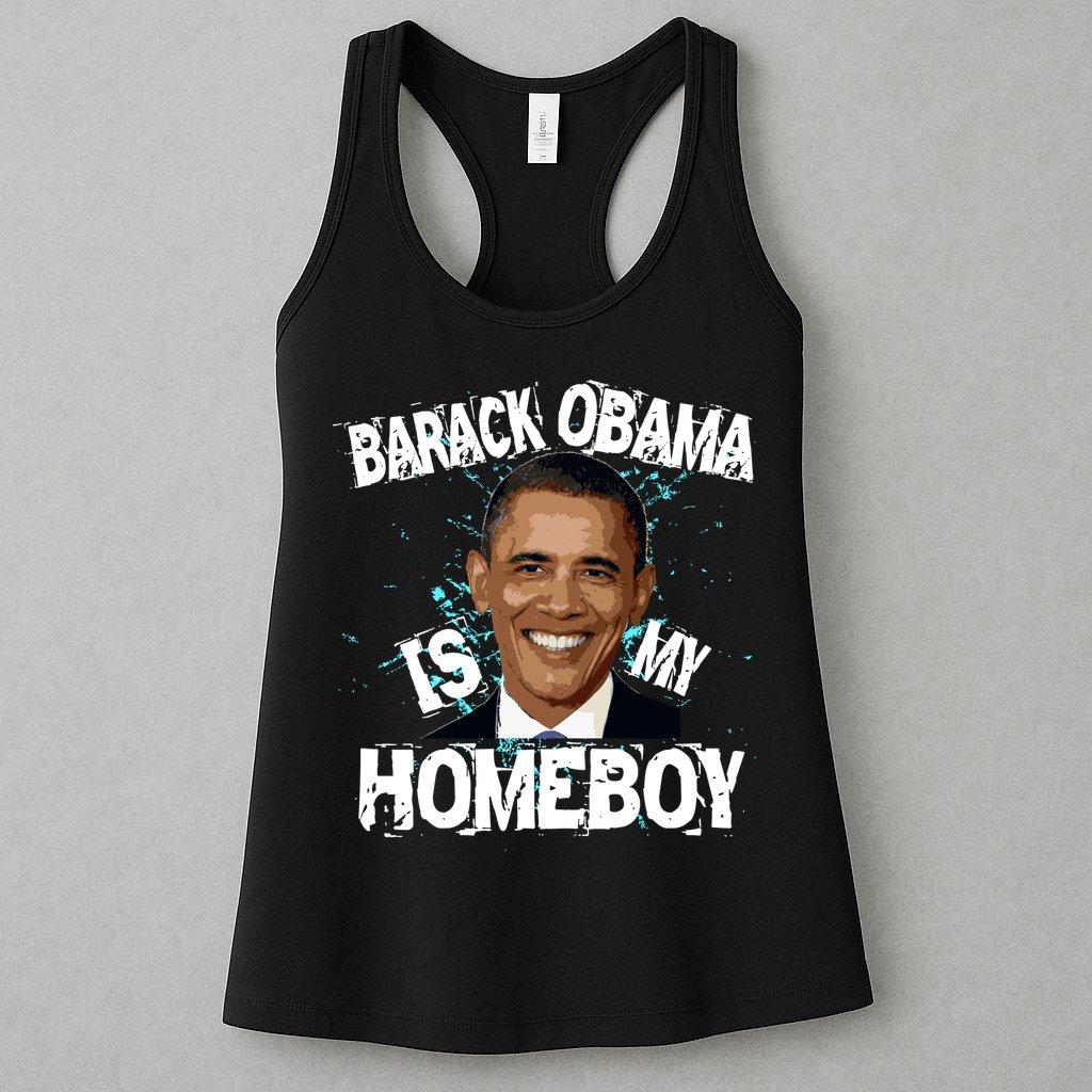 Barack Obama Is My Homeboy Womens Tank Top