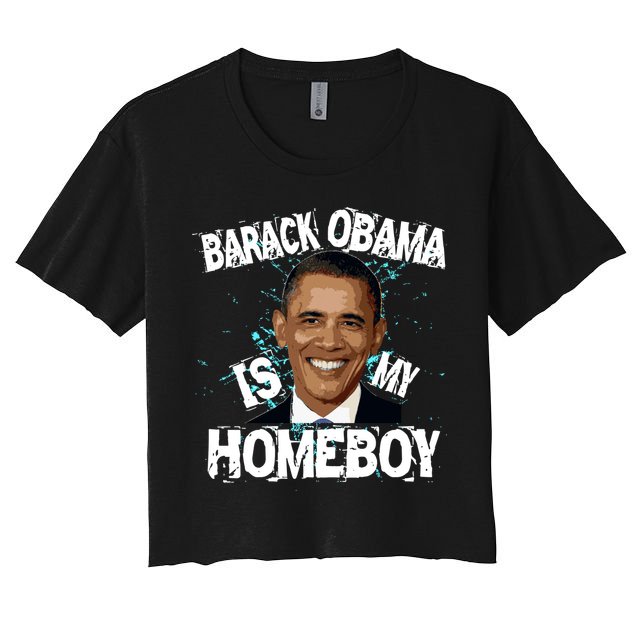 Barack Obama Is My Homeboy Crop Top