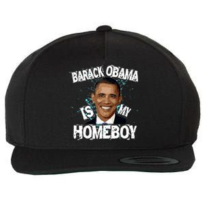 Barack Obama Is My Homeboy Wool Snapback Cap