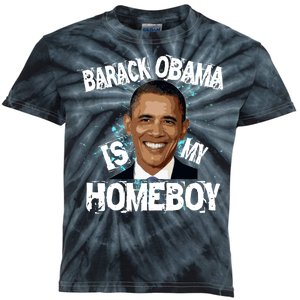 Barack Obama Is My Homeboy Kids Tie-Dye T-Shirt