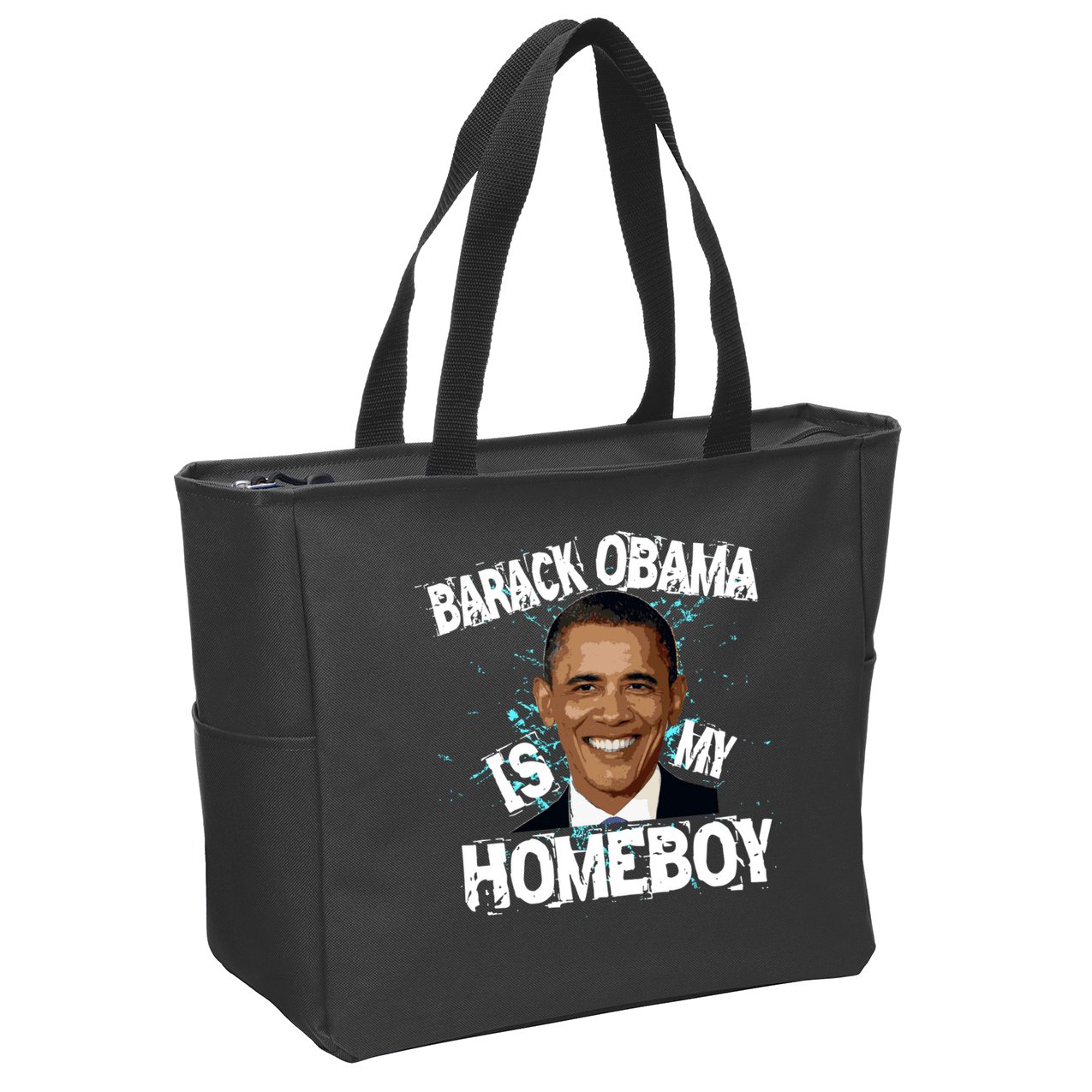 Barack Obama Is My Homeboy Zip Tote Bag