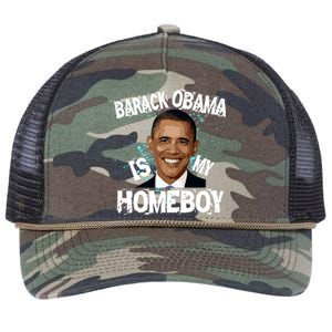 Barack Obama Is My Homeboy Retro Rope Trucker Hat Cap