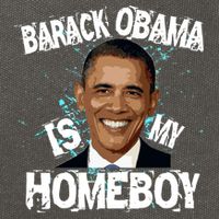 Barack Obama Is My Homeboy Cotton Canvas Backpack