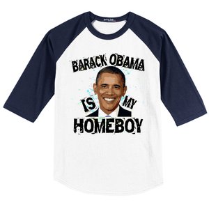 Barack Obama Is My Homeboy Baseball Sleeve Shirt